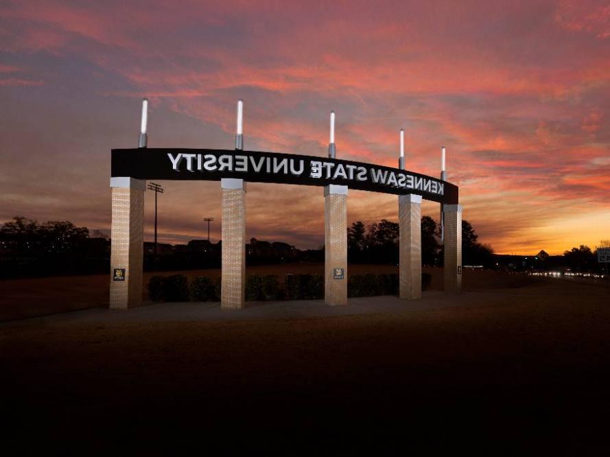 Kennesaw campus entrance sign